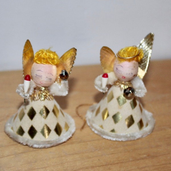 Little MCM Christmas Angels - Pair to Sit or Hang
