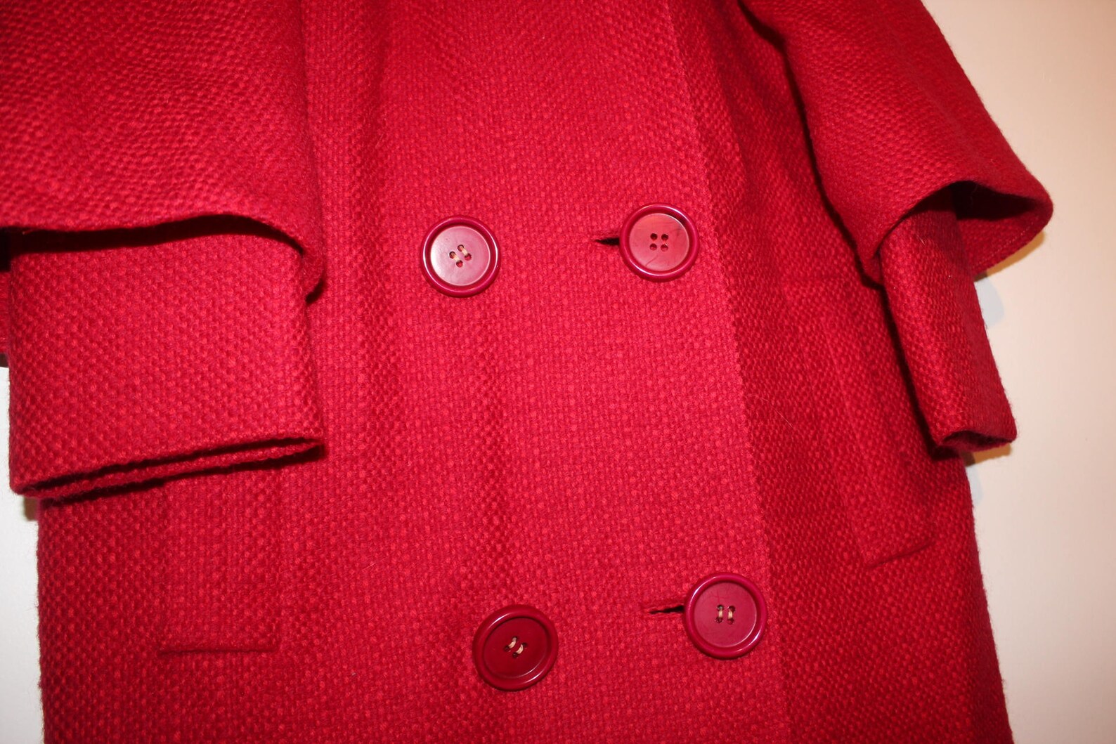 Womens Red Wool Inverness Coat Luba Elite Juniors Cape Coat - Etsy