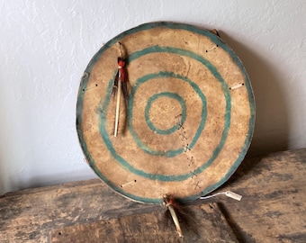 Antique Medicine Shield Apsáalooke Bison Hide -  Crow or Cheyenne