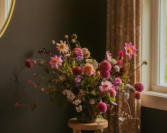 Original Floral Fine Art Photography - Instant Digital Download -Pink and Purple Floral Still Life