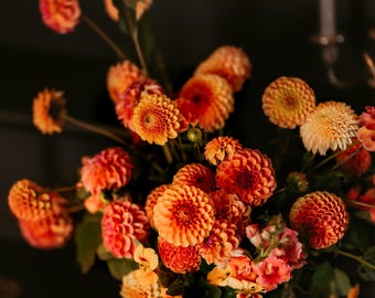Original Floral Fine Art Photography - Instant Digital Download - Orange Flowers