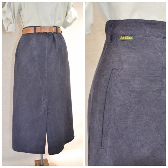 R.M. Williams Sueded Silk & Linen Outback Skirt in
