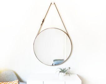 round leather mirror leather framed nobi strapped 28 tan 23 mirror adnet leather mirror etsy round leather mirror leather framed nobi strapped 28 tan 23 mirror adnet leather mirror etsy