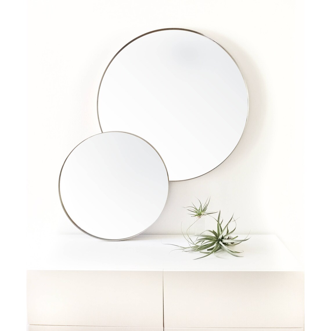 28 LARGE Round Wall Mirror Entryway Mirror Bathroom Etsy