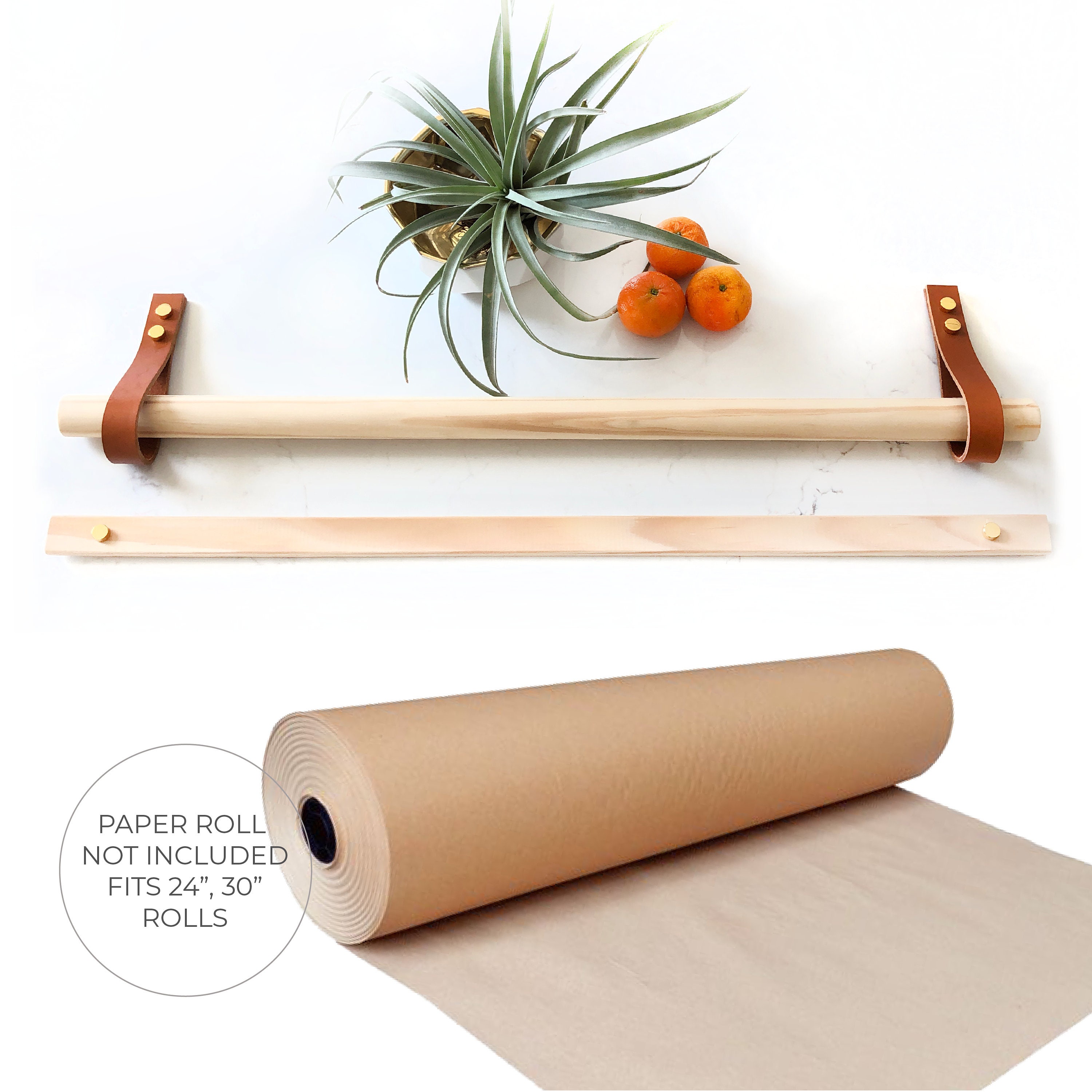 Easy DIY for hanging a roll of easel paper on the wall