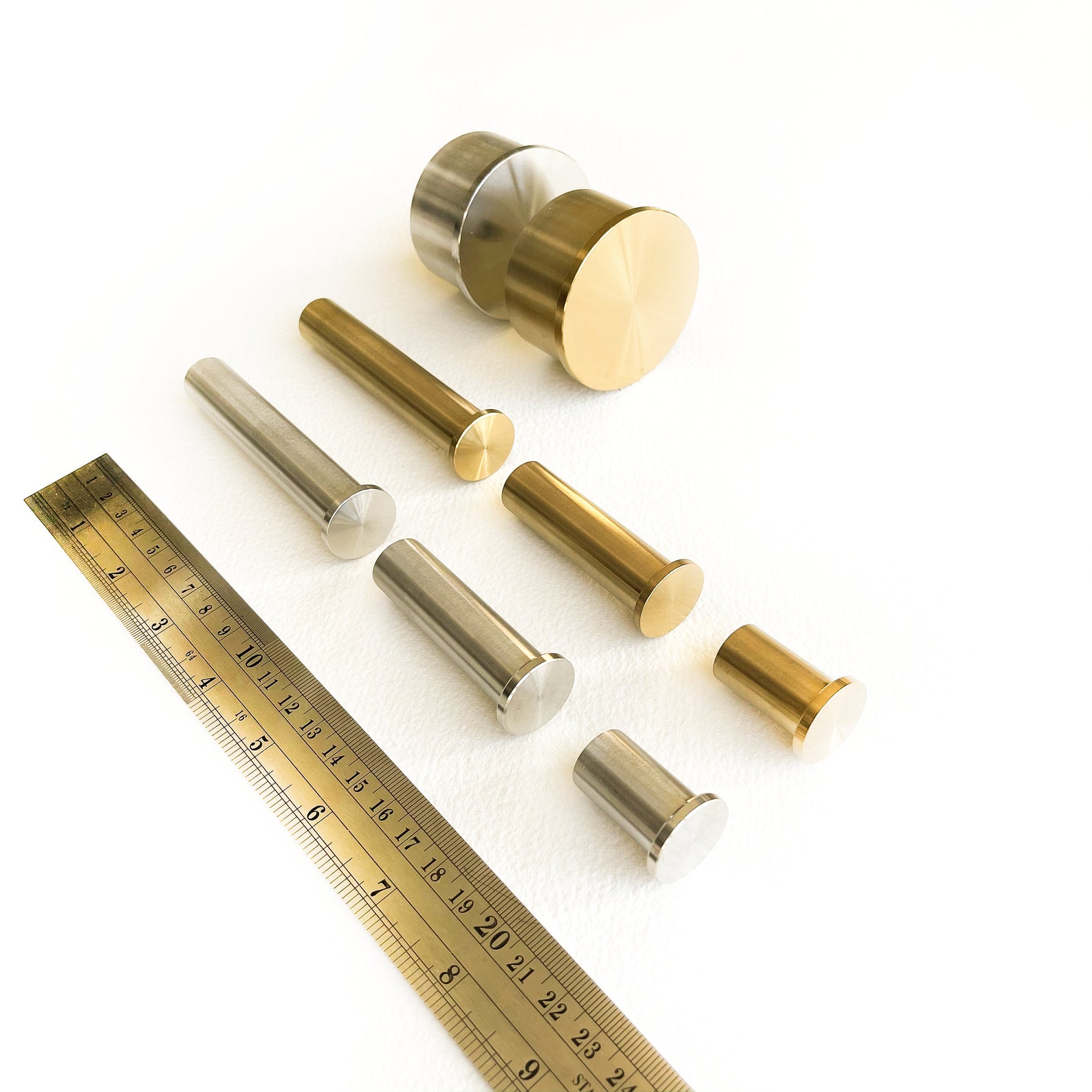 Metal Hanging peg Standoff extra long threaded cap stainless Etsy