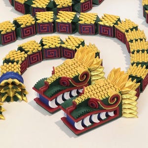 Quetzalcoatl Multicolor Flexible Dragon /Kukulkan