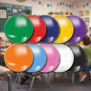 Plain Plastic Button Badges - Pack of 25
