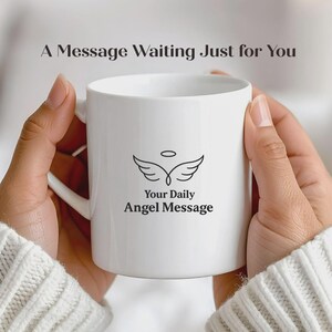 Personalized Angel Message Mug, Custom Name QR Code, 365 Daily Angel Messages Gift for Someone You Love image 8