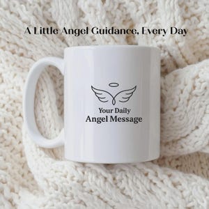 Personalized Angel Message Mug, Custom Name QR Code, 365 Daily Angel Messages Gift for Someone You Love image 6