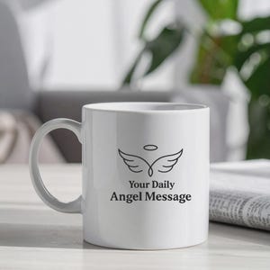 Personalized Angel Message Mug, Custom Name QR Code, 365 Daily Angel Messages Gift for Someone You Love image 10
