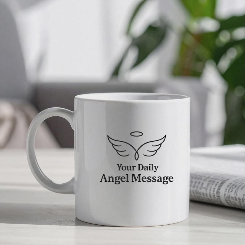 Personalized Angel Message Mug, Custom Name QR Code, 365 Daily Angel Messages Gift for Someone You Love image 10