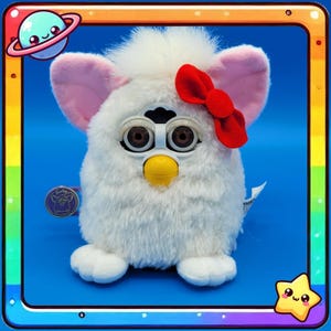 Furby 1999 Baby Snowy Vintage 90s good condition English Edition  childs Toy