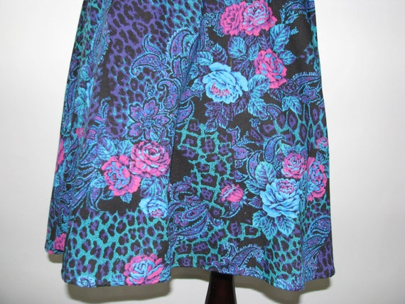 Vintage 80’s does 50’s party dress with full flor… - image 5