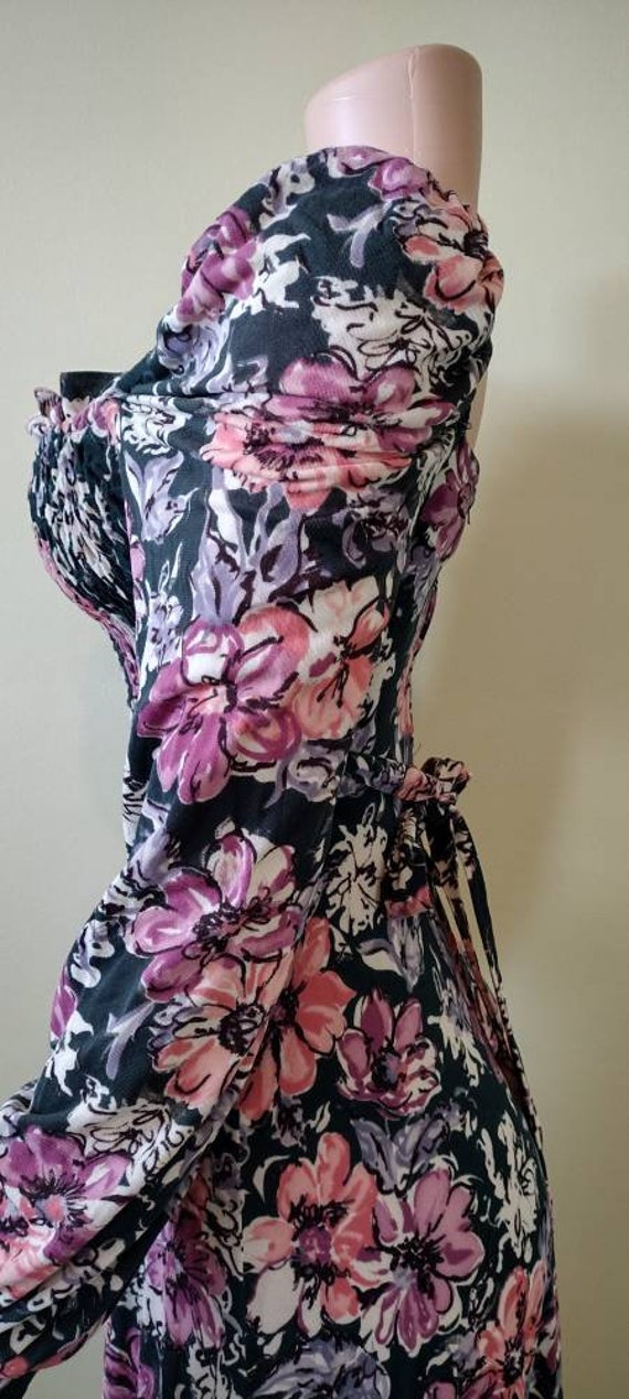 Vintage 1970's Jody T floral maxi / seventies boh… - image 6