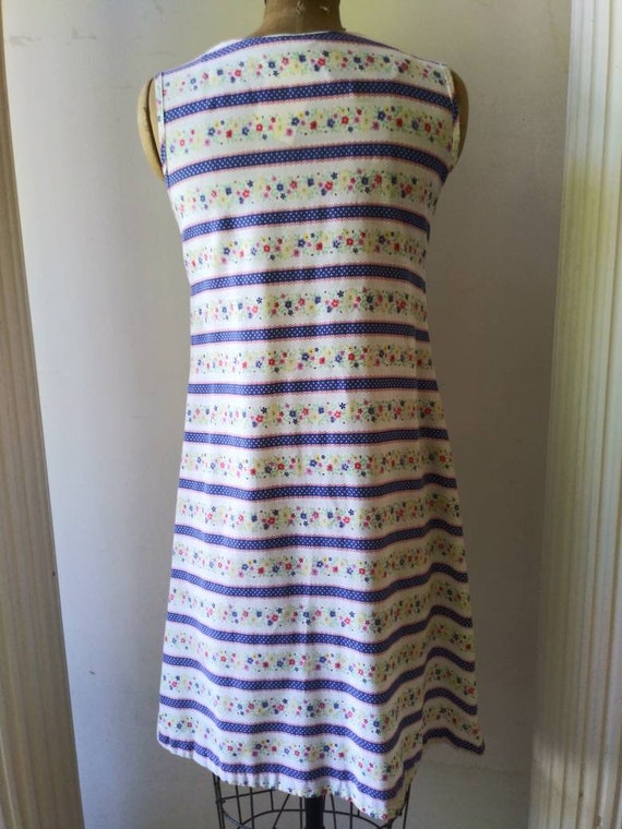 Vintage 1960's shift / sixties sleeveless summer … - image 6