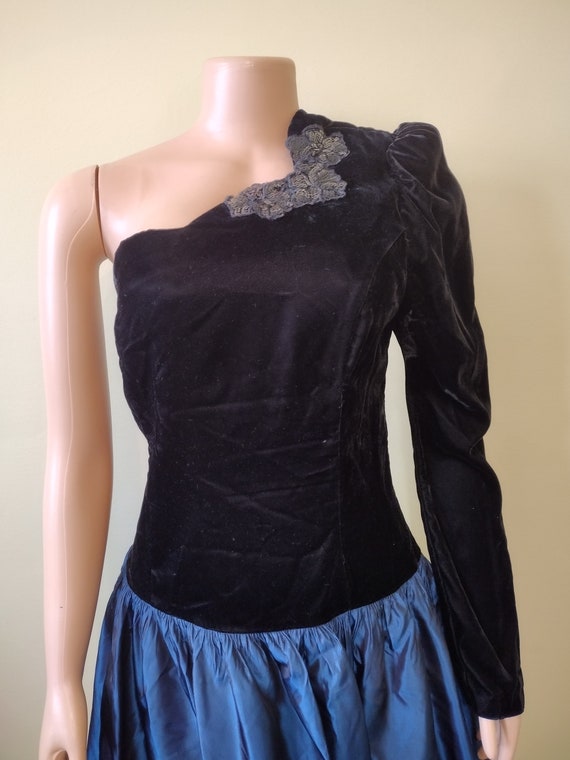 Vintage 1980's Jessica McClintock Gunne Sax one s… - image 2