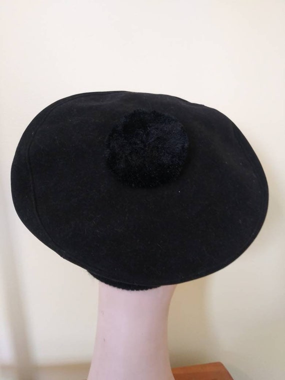 Vintage 1960’s Mr Gil hat / sixties black beret w… - image 6