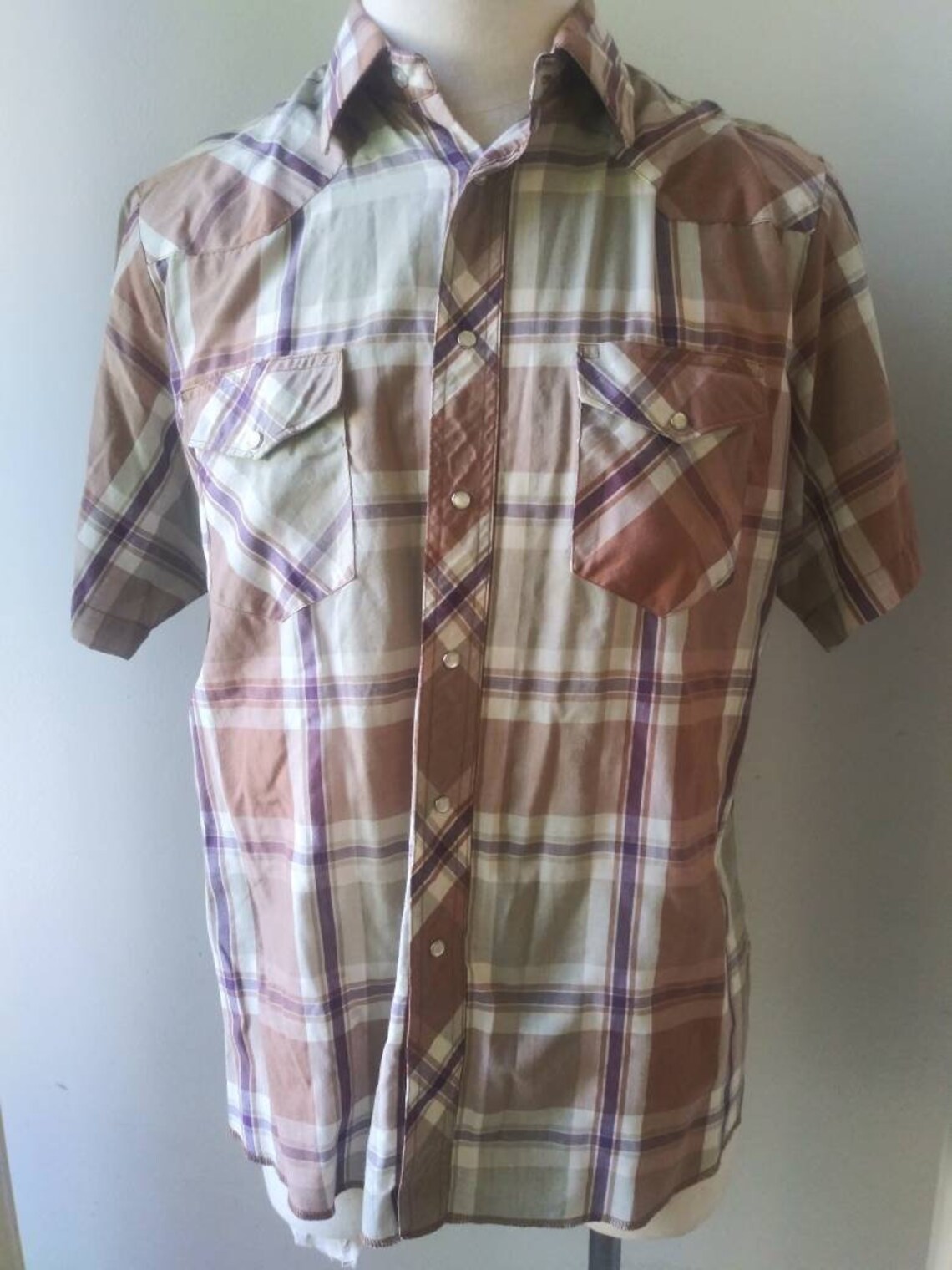 vintage wrangler button ups