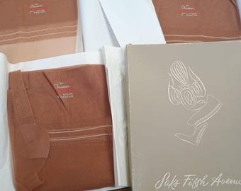 Vintage 3 Pack Livlons By Claussner Nylon Hosiery Size 9