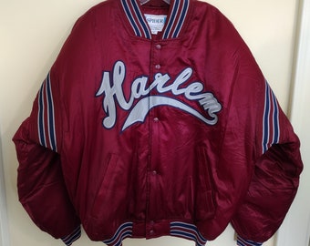 Vintage 1990's Harlem Spider Sportswear satin jacket deadstock large