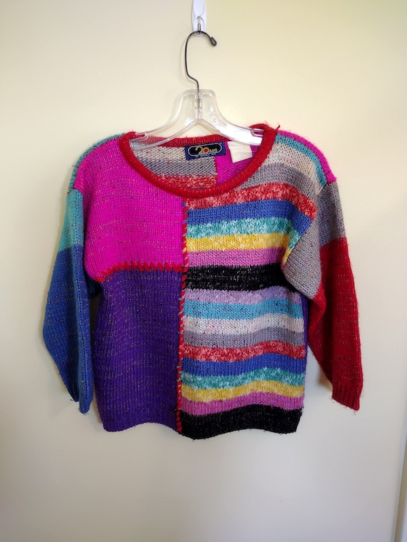 Vintage 1980's 20 ANS by Mariea Kim multicolored s