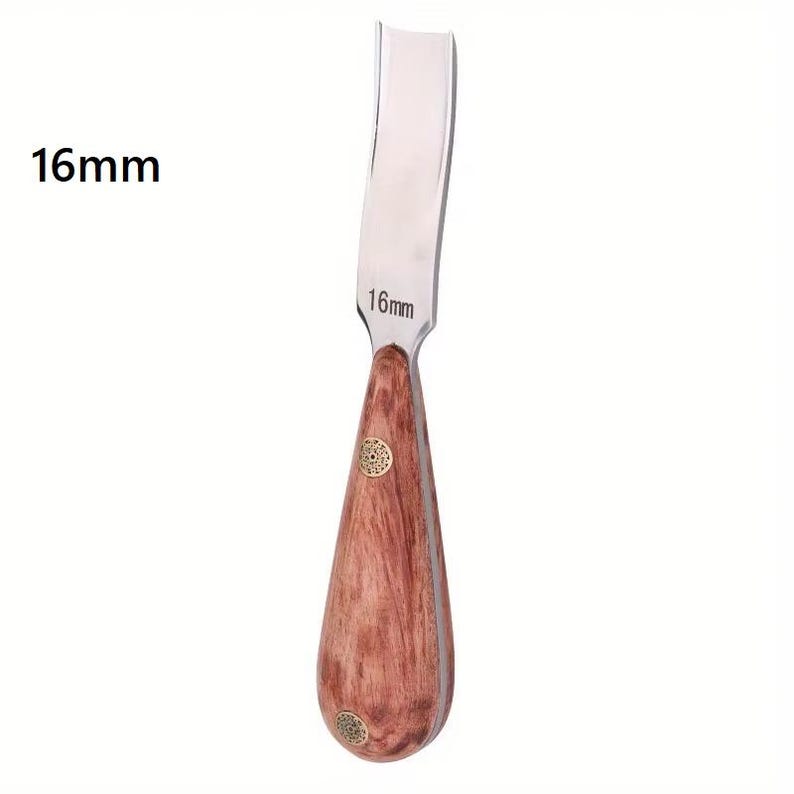 Leather Edge Beveler Tool | Skiving Knife for Leathercraft | Edge Grooving & Thinning Tool, DIY Leather Working Supplies 16mm