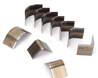 10pcs Carbon Steel Leather Corner Trimmer Set | Round Punch Tool for Wallets, Bags