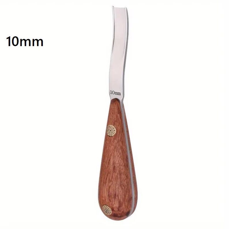 Leather Edge Beveler Tool | Skiving Knife for Leathercraft | Edge Grooving & Thinning Tool, DIY Leather Working Supplies 10mm