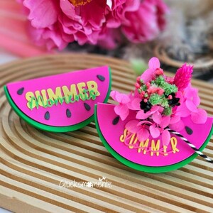 STL 3D print file: Summer melon/watermelon for gluing, table decoration, candle holder, tealight holder, summer party, melons