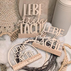 SVG Laserdatei 4er Klötzchenschrift Lebe Liebe Lache Easysticks Klötzchen SVG Datei