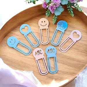 STL 3D print file bookmarks, set of 4, gift idea for children, schoolchild, first day of school, 3D print file
