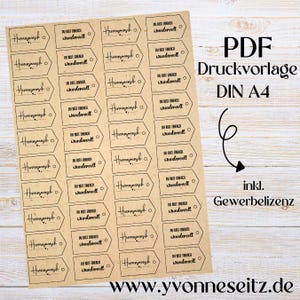 STAMPA Modello di stampa PDF Etichetta regalo 2 design Cuore persona Sei meraviglioso Etichette Etichette A4 File PDF stampabile da stampare da soli