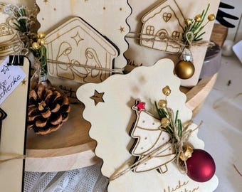 SVG file Various designs Laser file Cards for vouchers Money Flowers Christmas Santa Claus Christ Child Money gift Packaging Money