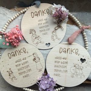 SVG Laserdatei 6 Designs Schilder Holzscheiben Geschenkidee Abschied Kindergarten Erzieherin Kindergartenabschied Danke Kita Kiga SVG Datei