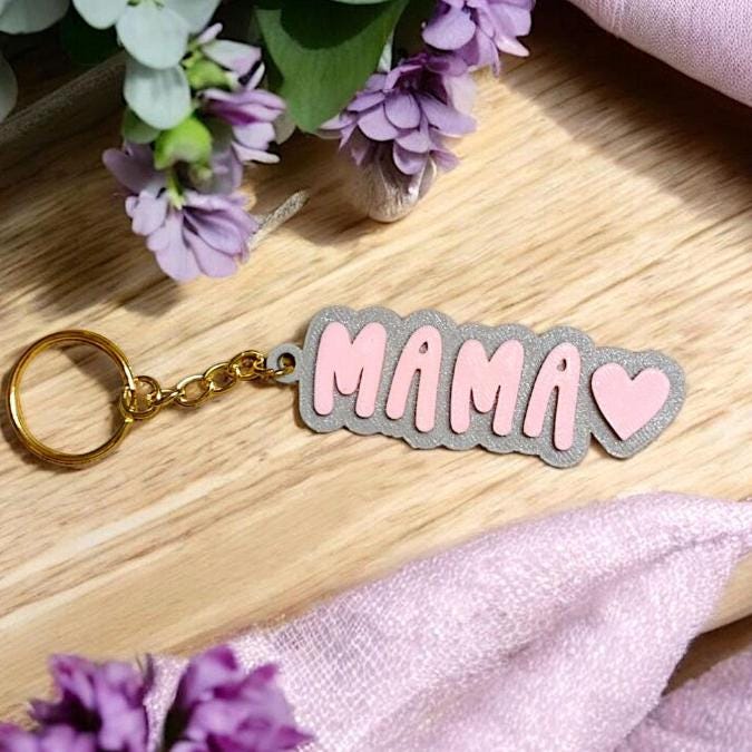 STL 3D Print File for Keychains (set of 3) - Mother's Day, Best