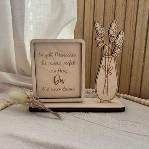 SVG Laserdatei Aufsteller Rahmen Bilderrahmen mit Blumenvasen Geschenkidee Deko Interior SVG-Datei