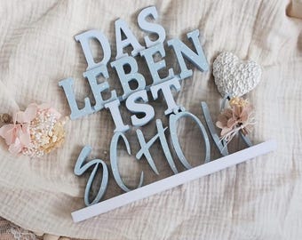 STL 3D print file lettering "Life is beautiful" 3D print file