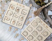 SVG Laserdatei Tic Tac Toe Spiel Urlaub Autobeschäftigung Sommerspiel Mitbringsel Zeitvertreib Kinder SVG-Datei