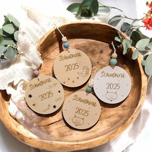 Fichier laser SVG écolier inscription scolaire pendentif pour cartable 6 modèles idée cadeau personnalisable garçon fille fichier SVG