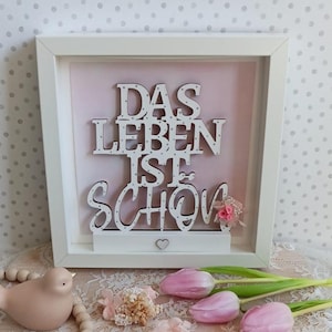 SVG-laserbestand blokstandaard Het leven is mooi SVG-bestand