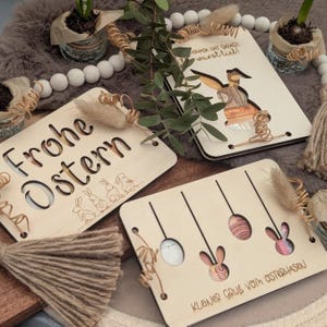 SVG Laserdatei OSTERN Geldgeschenk Verpackung für Geld 4 Designs Gruß vom Osterhasen Geldkarten Gutscheinkarten SVG-Datei