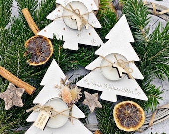 SVG Laser File 3 Designs LED Tealight Holder Christmas Tree Winter Decoration Christmas Christmas Decoration Skandi Winter Gift Idea Souvenir