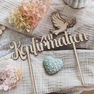 SVG Laserdatei Caketopper Konfirmation Kuchenstecker Pflanzenstecker SVG Datei