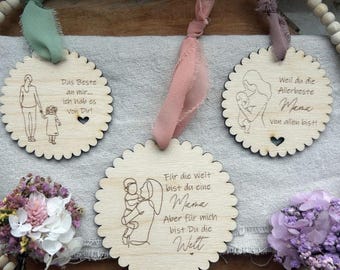 SVG laser file for wooden slices, mother's day, mother's love, wreaths, wall decoration, engraving, SVG file