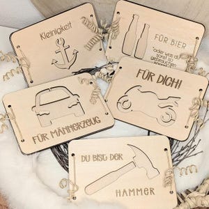 Archivo SVG láser para hombres, dinero, embalaje de regalo para dinero, 7 diseños, tarjetas de cupón, Día del Padre, pesca, motocicleta, coche, cerveza, martillo, archivo SVG