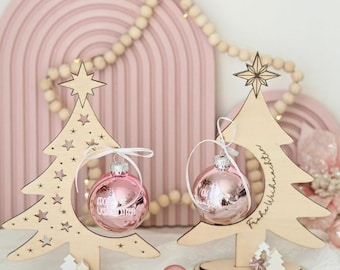 SVG file 3 mm and 4 mm ball tree laser file for Christmas tree balls Christmas Santa Claus Christ Child gift idea Christmas decoration Christmas tree