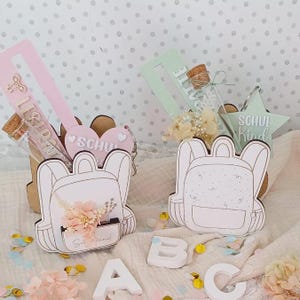 Fichier laser SVG écolier enfant inscription scolaire sac à dos cartable à remplir idée cadeau garçon fille fichier SVG 3 mm et 4 mm