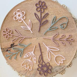 STL 3D Druck Datei 12 Designs Blumen Flowers Blumenliebe 12einzelne Blümchen 3D-Druck Datei