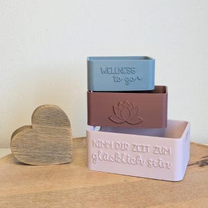 STL 3D Druck Datei 3 Designs Wellness Box Kiste Geschenkkiste Verpackung für Geschenke Box Kleinigkeit 3 Größen Mitbringsel 3D-Druck Datei